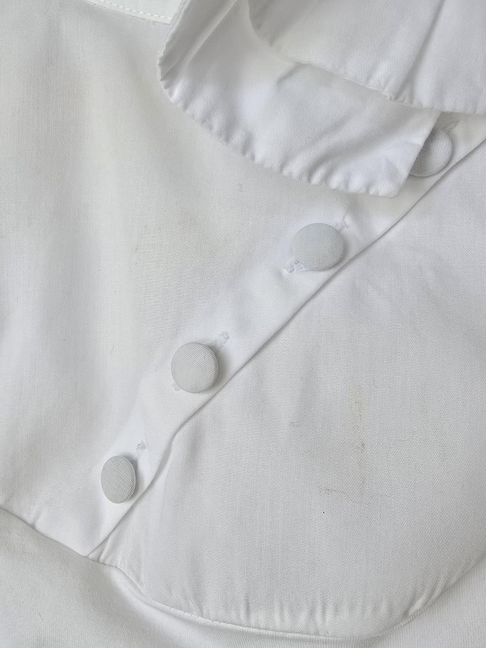 ANNE FONTAINE Bow White Puff Sleeve Bow-Front Blouse Small FR40 - Picture 7 of 7